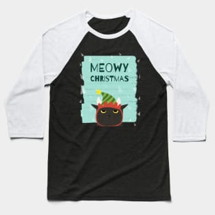 meowy christmas Baseball T-Shirt